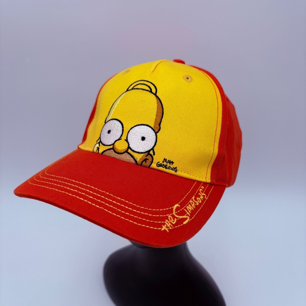 The Simpsons Homer Simpson Universal Studios Orange Yellow Baseball Cap